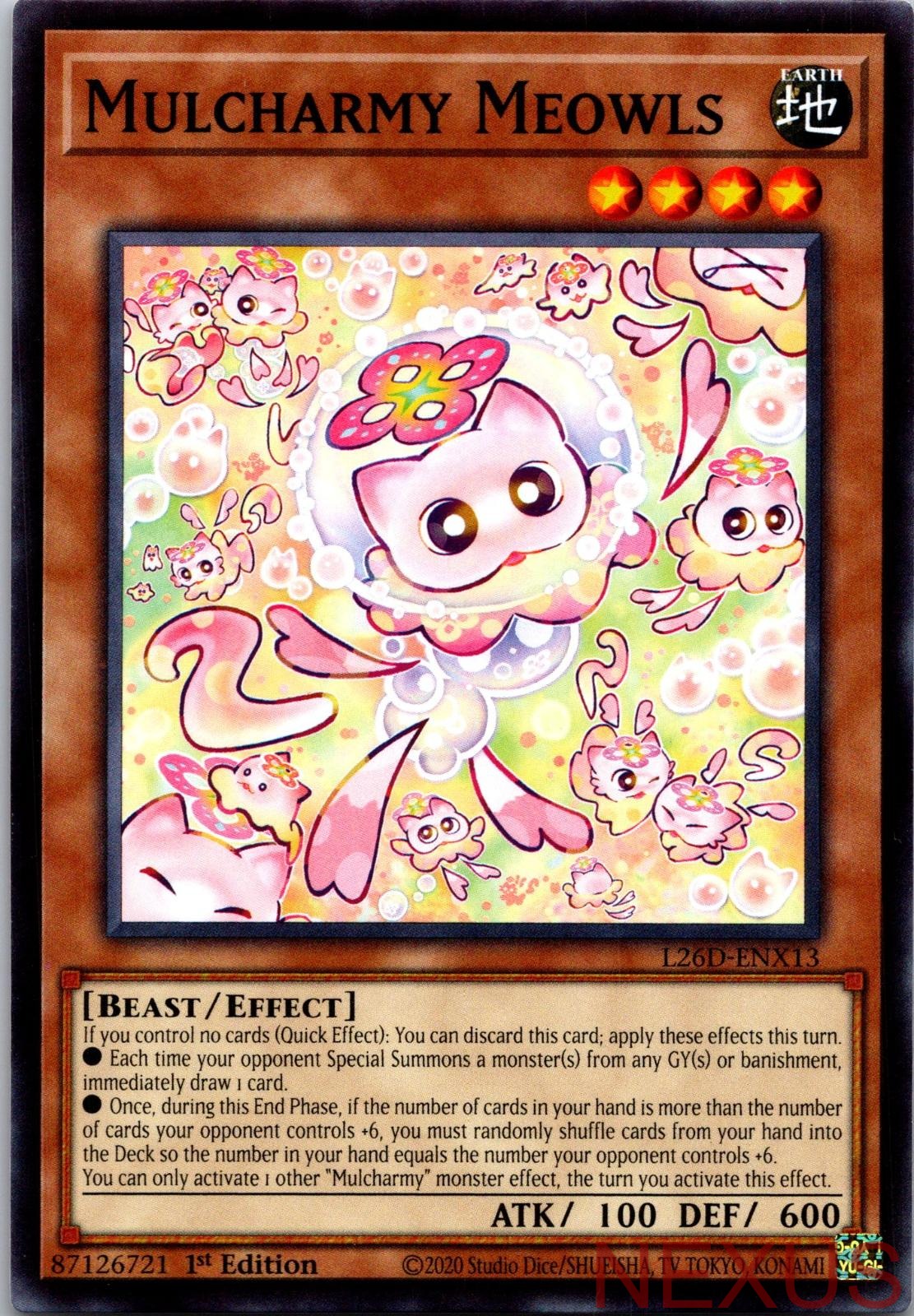 Mulcharmy Meowls L26D-ENX13 Common Legendary Modern Decks 2026 1st Edition NM