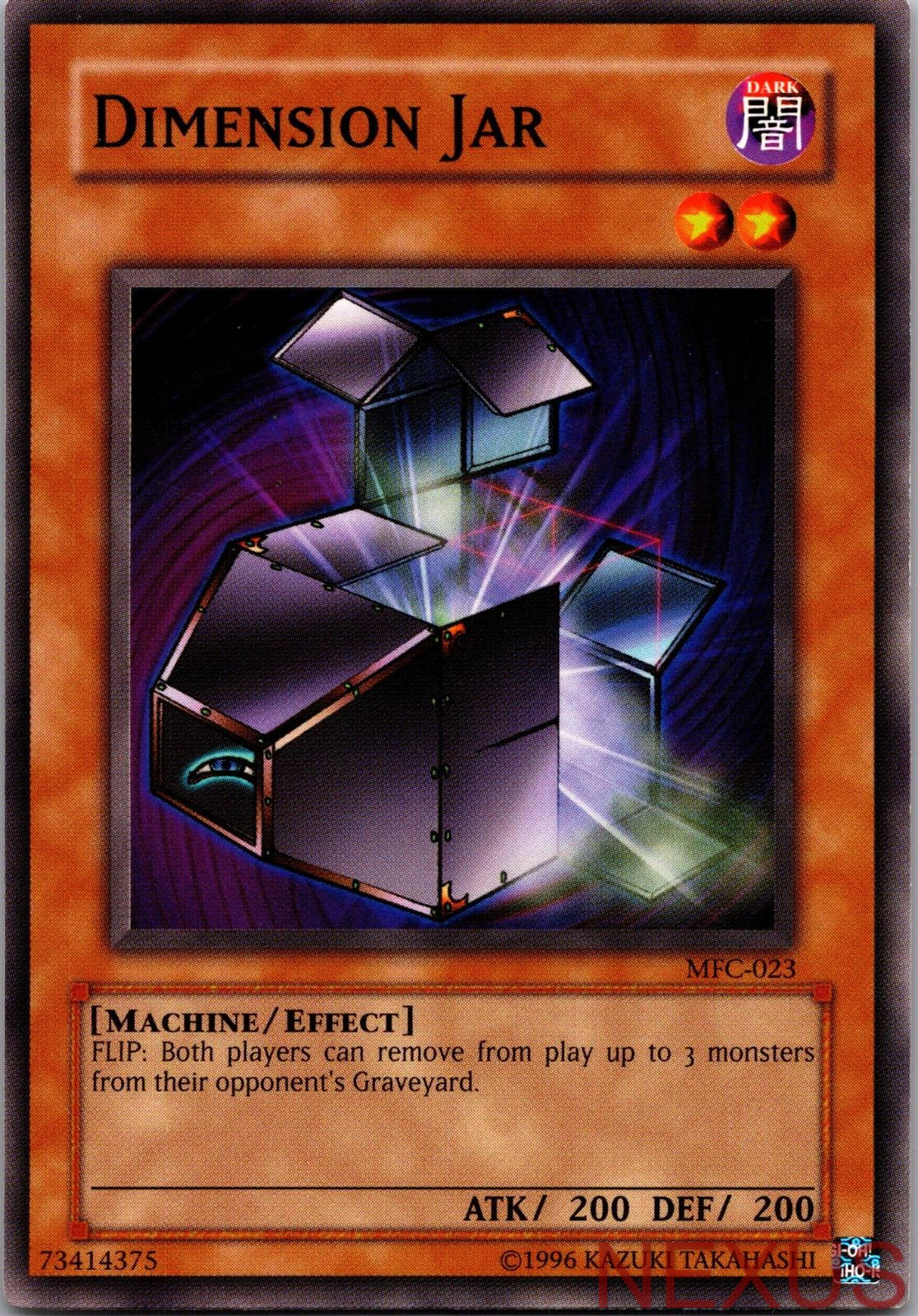 Dimension Jar MFC-023 Common Magician's Force Yu-Gi-Oh Unlimited Near Mint