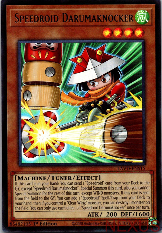 Speedroid Darumaknocker LAVD-ENS15 Legendary Arc-V Decks 1st Edition NM