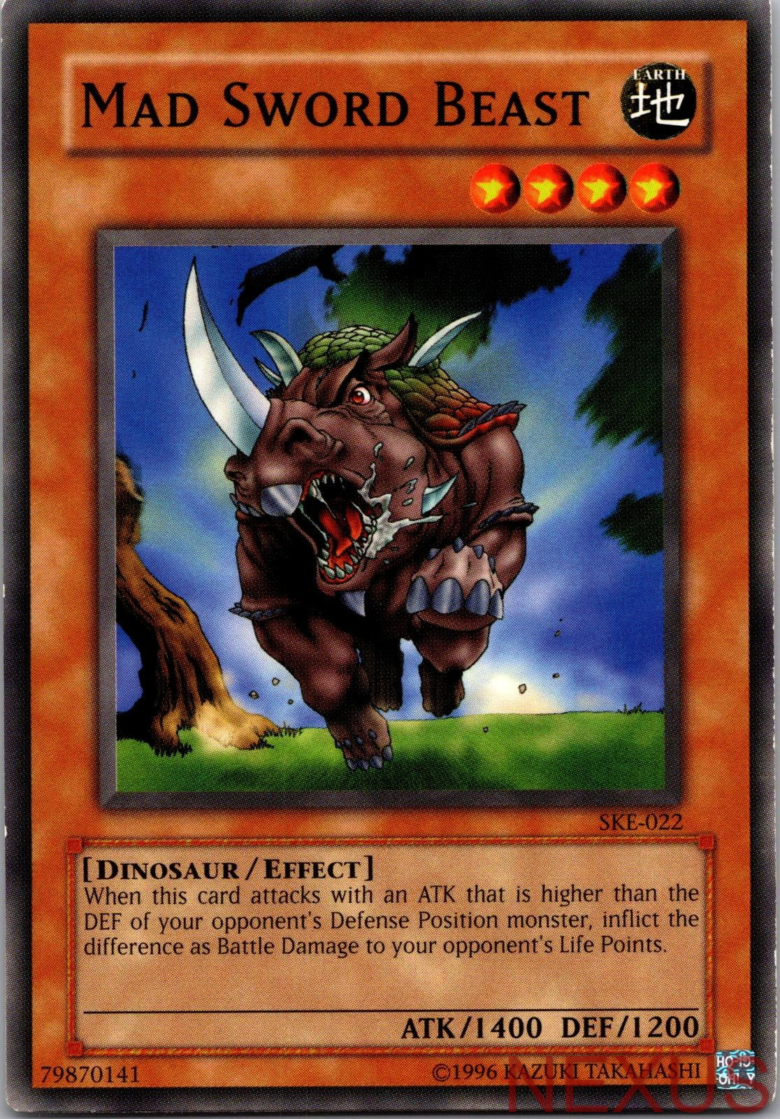 Mad Sword Beast SKE-022 Common Unlimited Lightly Played