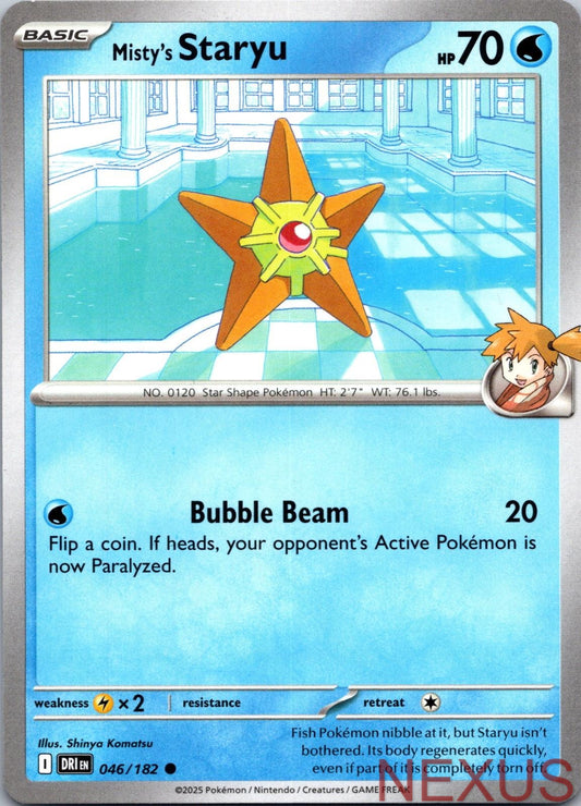 Misty's Staryu 046/182 Common Near Mint