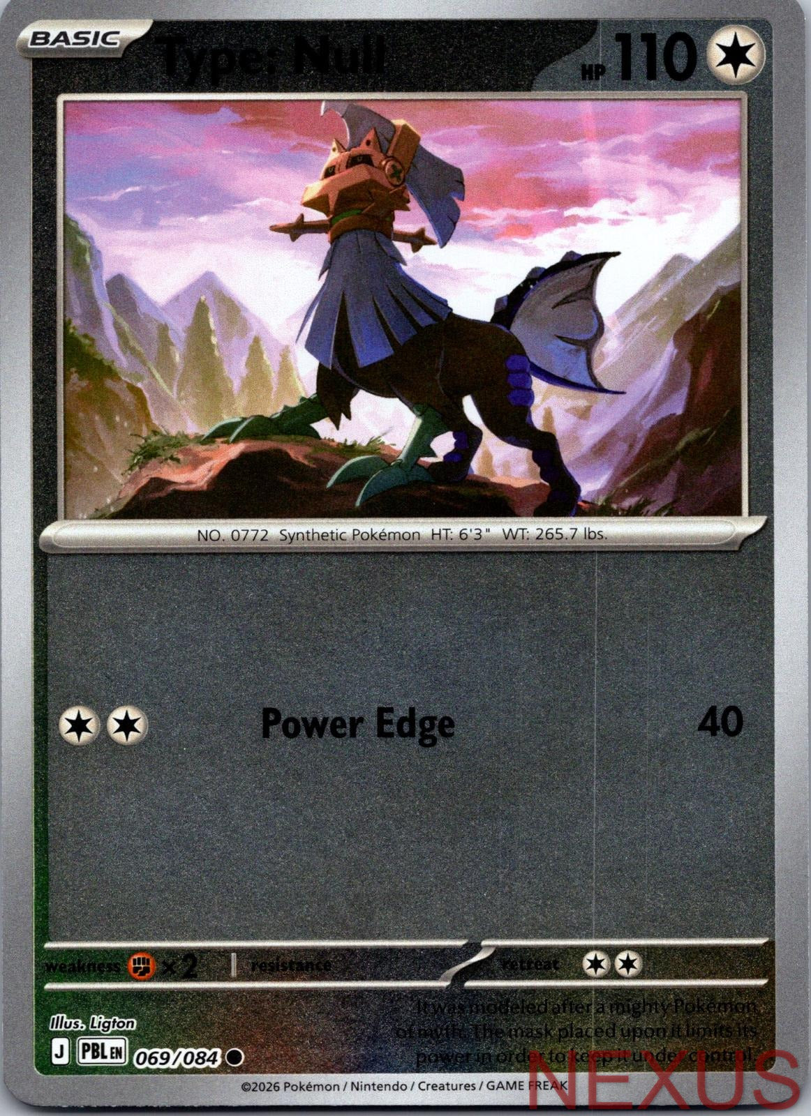Type: Null 069/084 Common Reverse Holo Near Mint