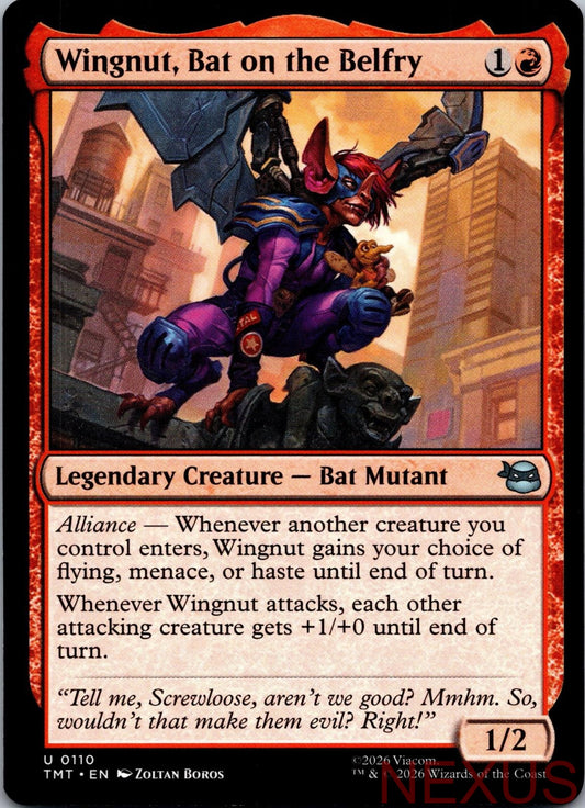 Wingnut, Bat on the Belfry 0110 Teenage Mutant Ninja Turtles NM