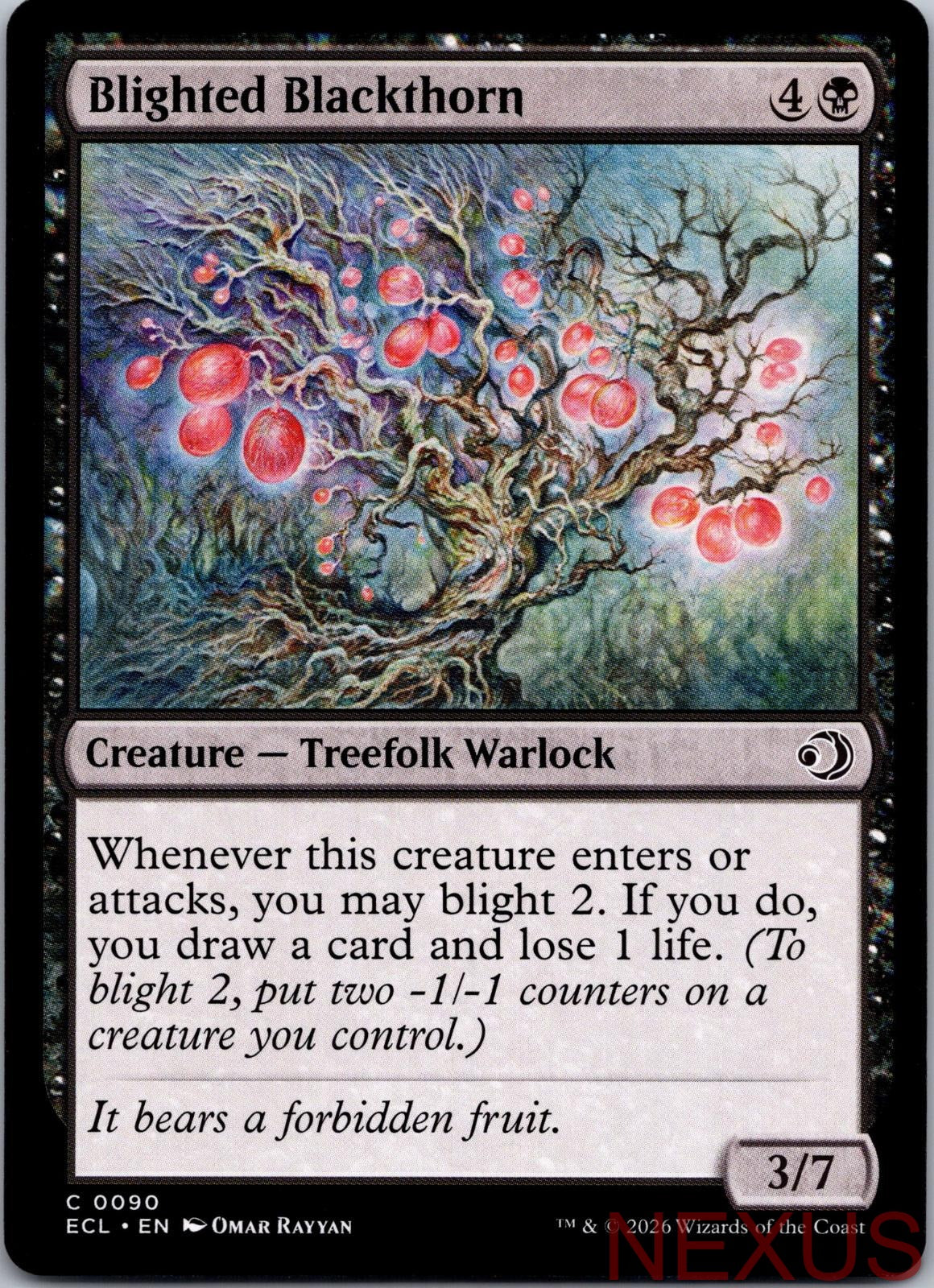Blighted Blackthorn 90 Common Near Mint