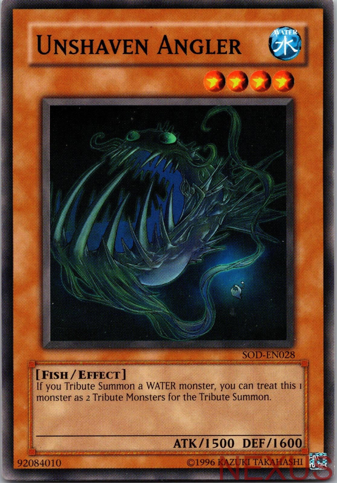 Unshaven Angler SOD-EN028 Common Soul of the Duelist Unlimited Near Mint