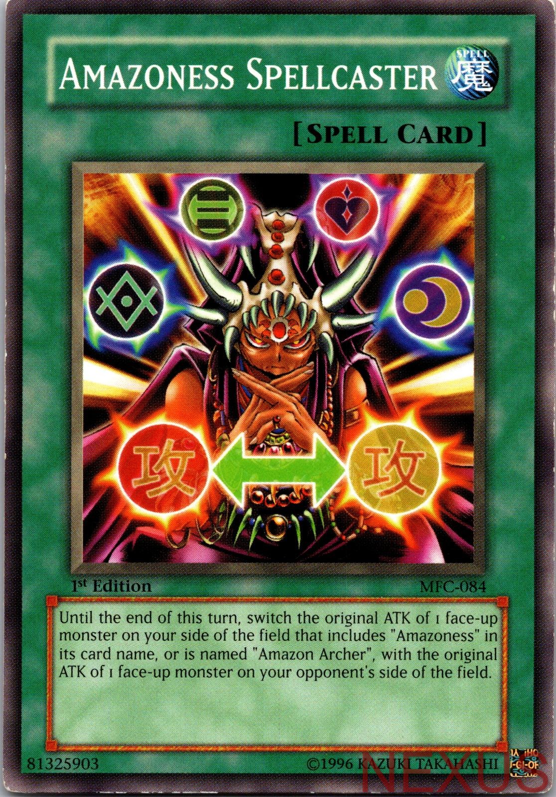 Amazoness Spellcaster MFC-084 Common 1st Edition Lightly Played