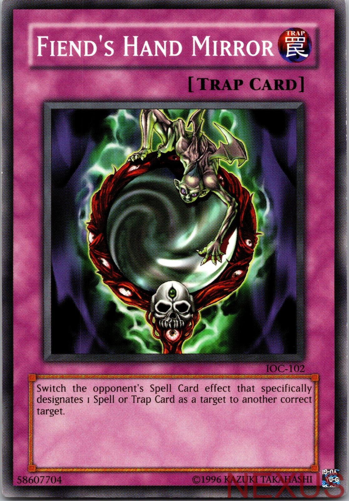 Fiend's Hand Mirror IOC-102 Common Invasion of Chaos Unlimited Near Mint