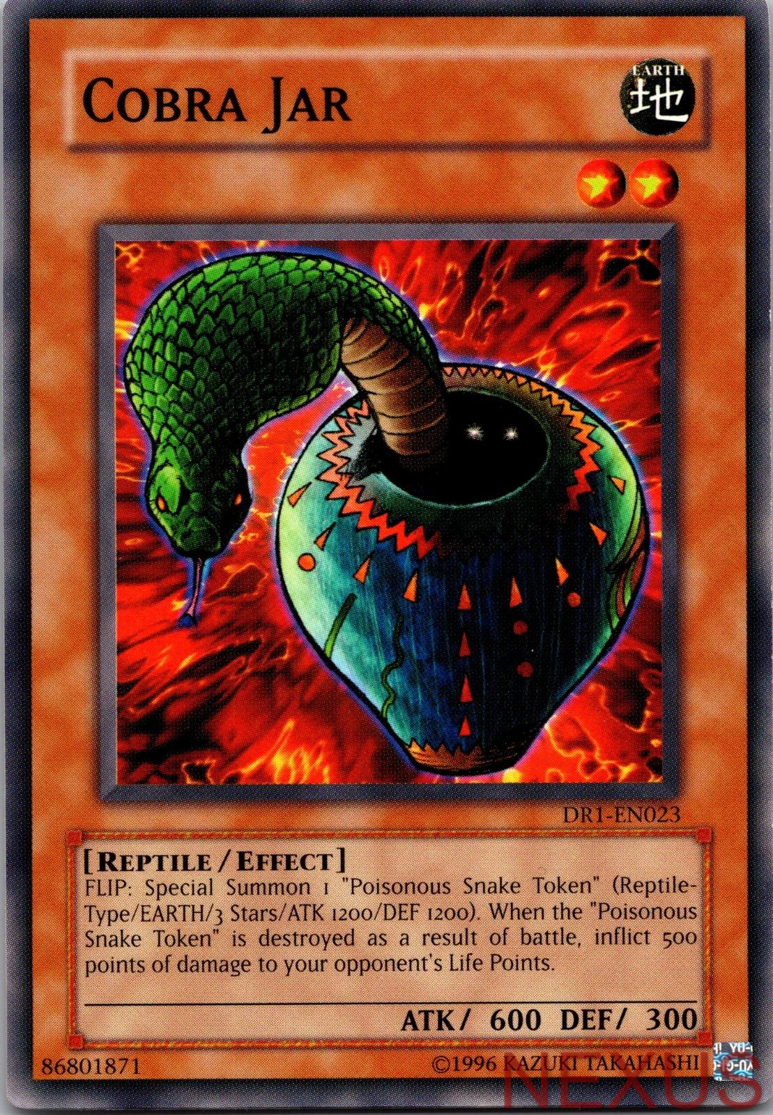 Cobra Jar DR1-EN023 Common Dark Revelation Volume 1 Unlimited Near Mint
