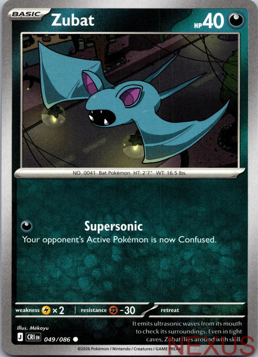 Zubat 049/086 Common Near Mint
