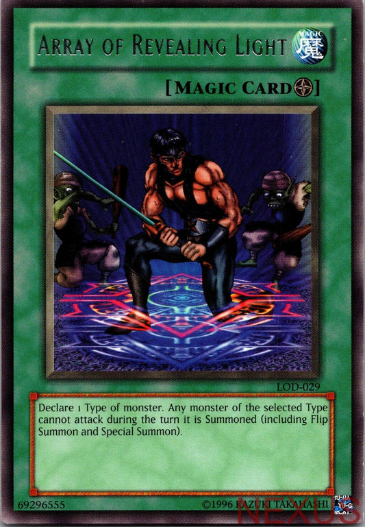 Array of Revealing Light LOD-029 Rare Legacy of Darkness Yu-Gi-Oh Unlimited NM