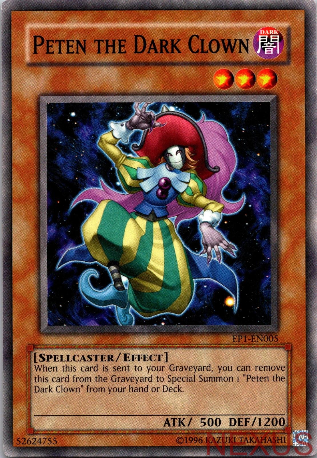 Peten the Dark Clown EP1-EN005 Common Yu-Gi-Oh! Movie Exclusive Pack Limited NM