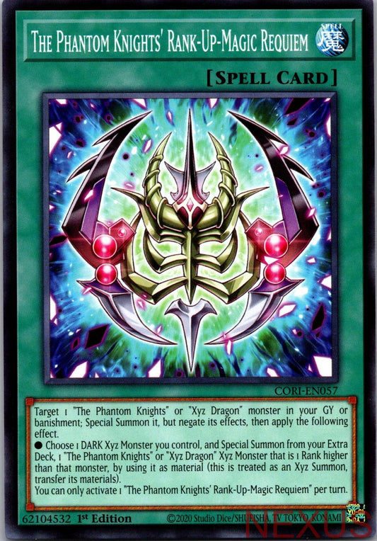 The Phantom Knights' Rank-Up-Magic Requiem CORI-EN057 1st Edition NM
