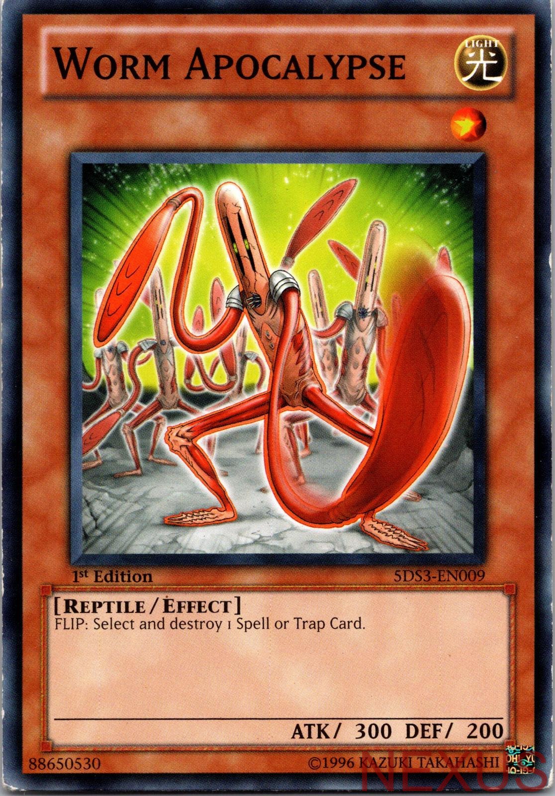Worm Apocalypse 5DS3-EN009 Common 1st Edition Lightly Played