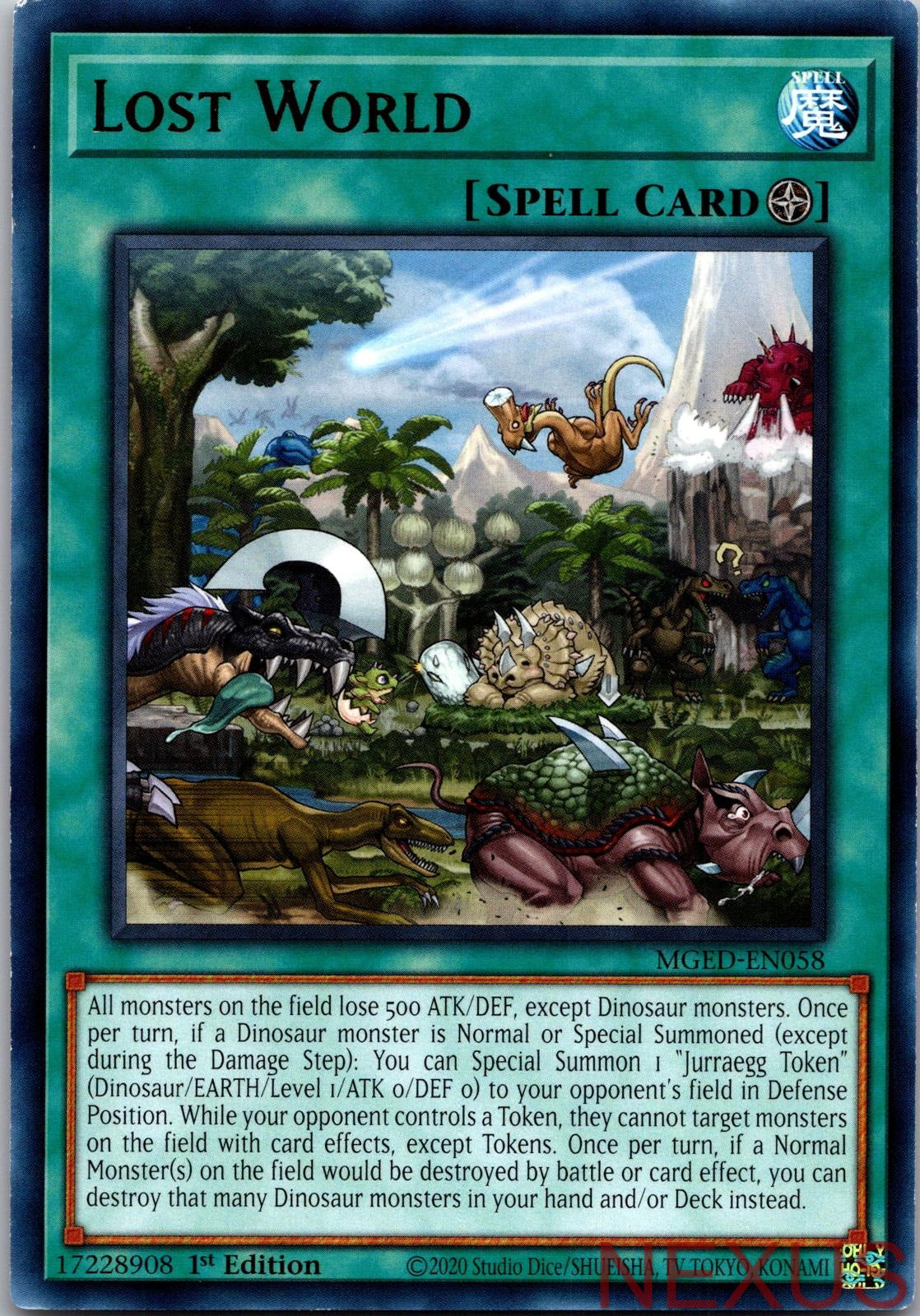 Lost World MGED-EN058 Rare 1st Edition Near Mint