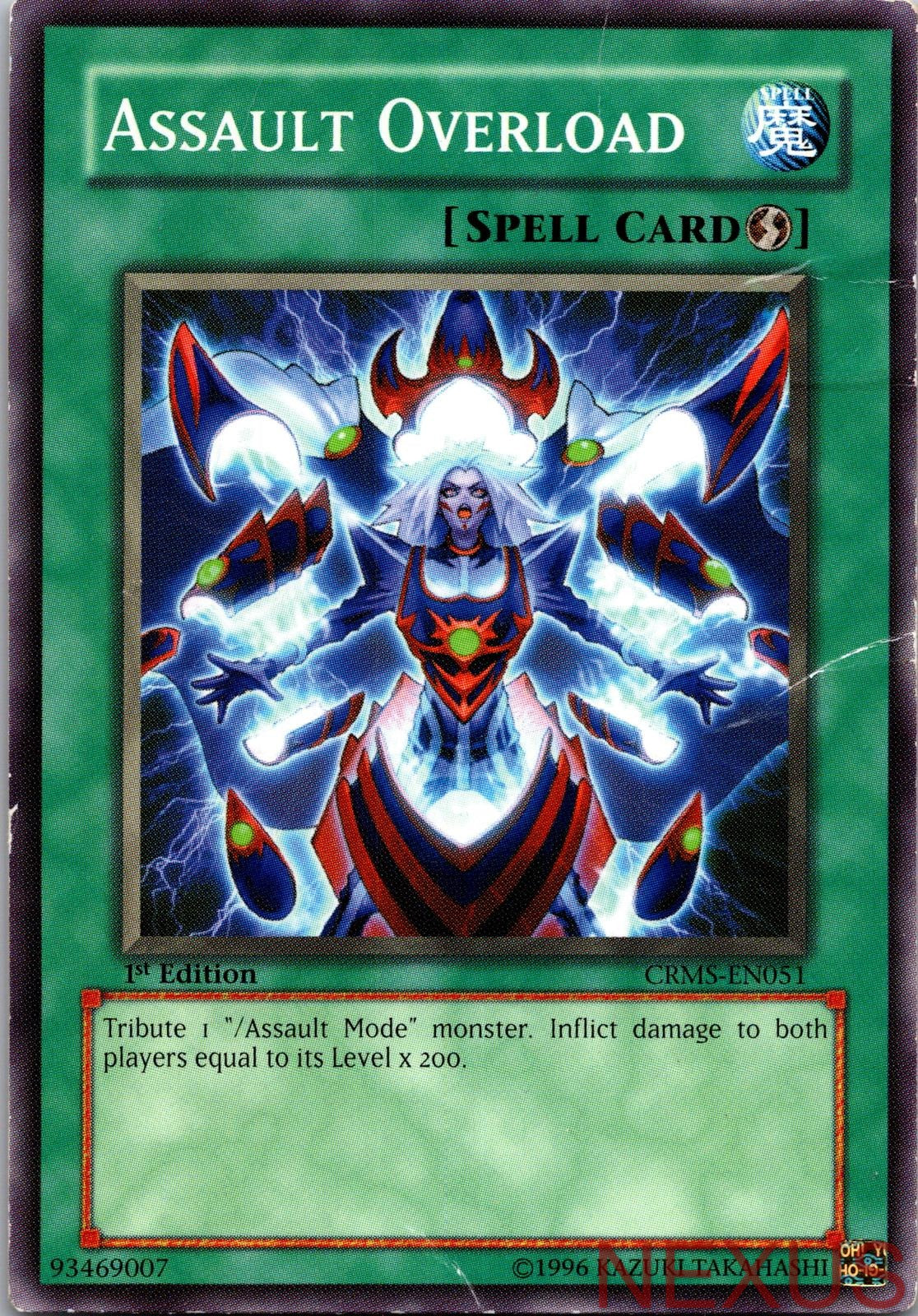 Assault Overload CRMS-EN051 Common 1st Edition Lightly Played