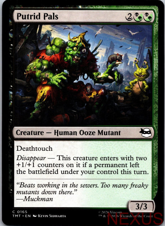 Putrid Pals 0165 Common Teenage Mutant Ninja Turtles Magic: The Gathering NM