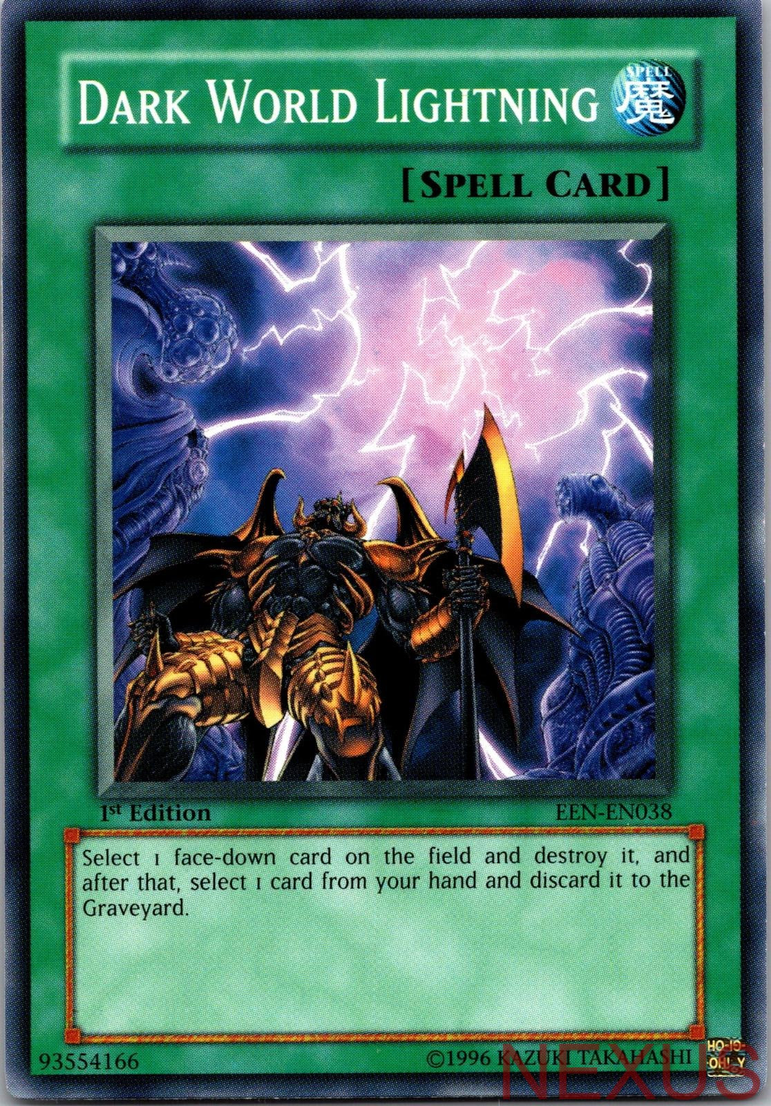 Dark World Lightning EEN-EN038 Common Elemental Energy 1st Edition Near Mint