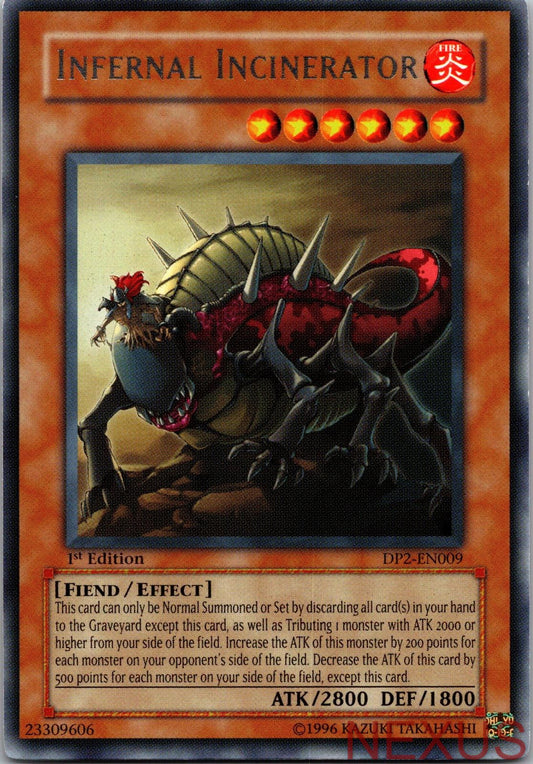 Infernal Incinerator DP2-EN009 Duelist Pack 2: Yu-Gi-Oh 1st Edition NM