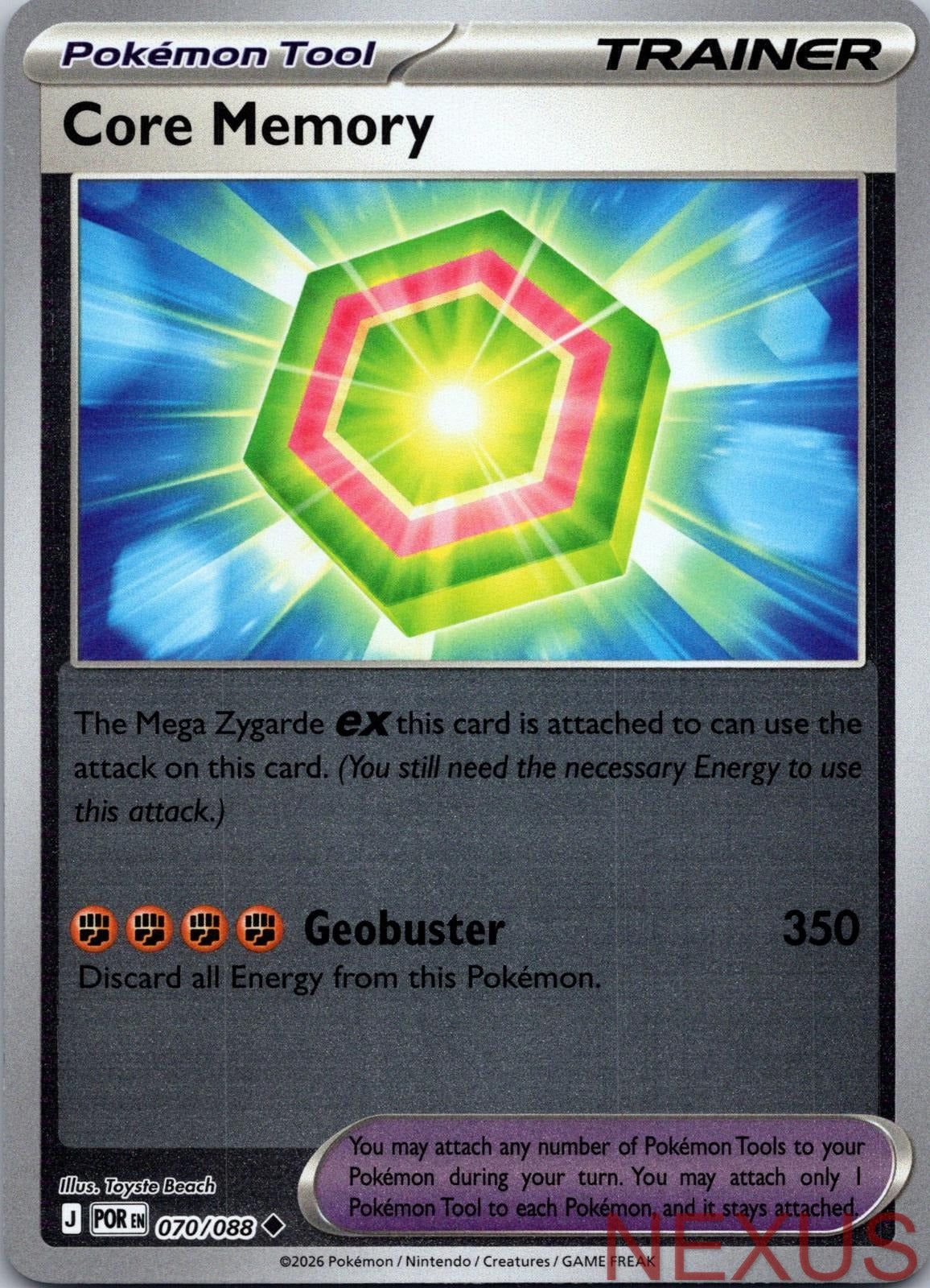 Core Memory 070/088 Uncommon Reverse Holo Near Mint