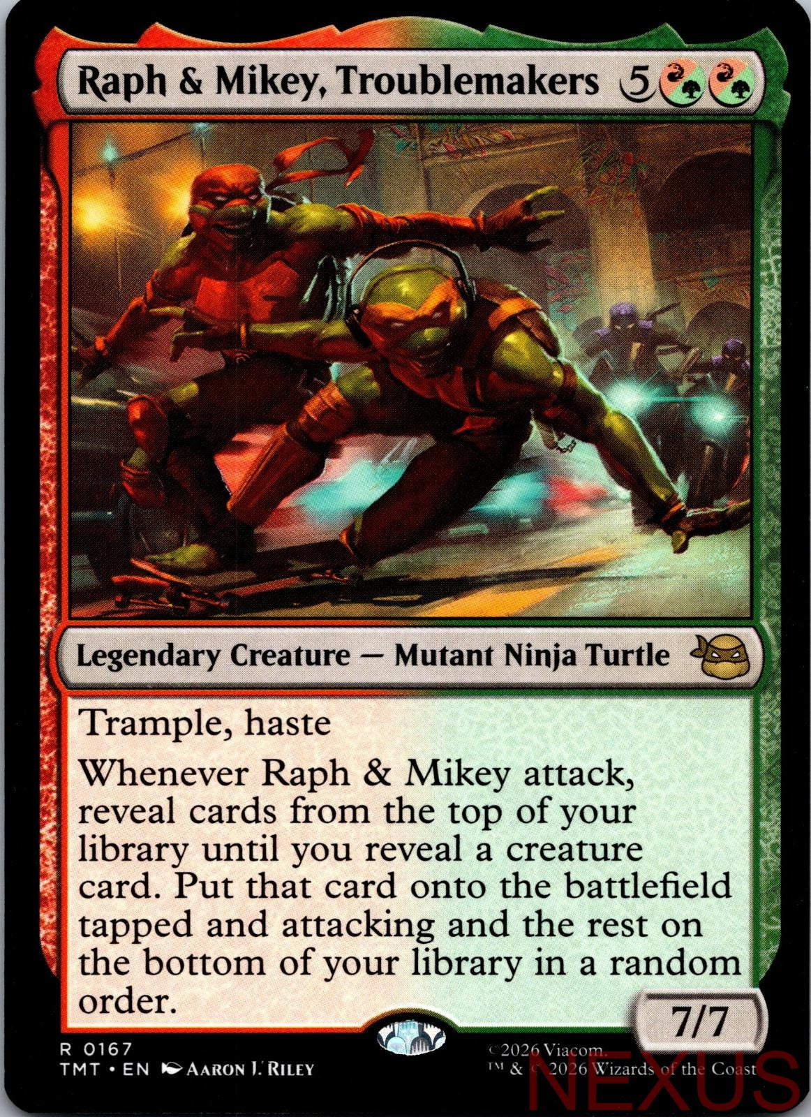 Raph & Mikey, Troublemakers 0167 Rare Teenage Mutant Ninja Turtles Near Mint