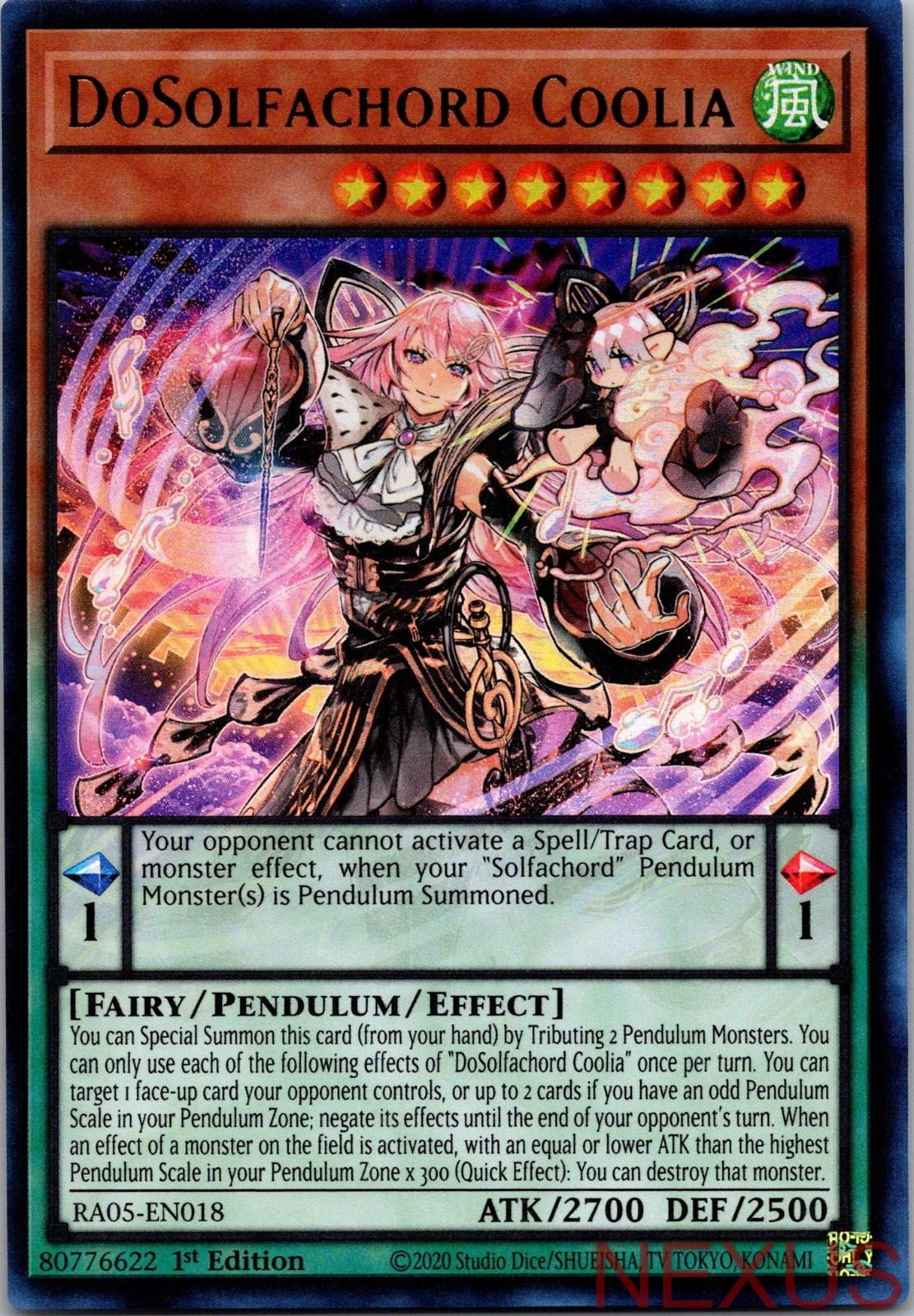 DoSolfachord Coolia (Ultra Rare) RA05-EN018 Ultra Rare 1st Edition Near Mint