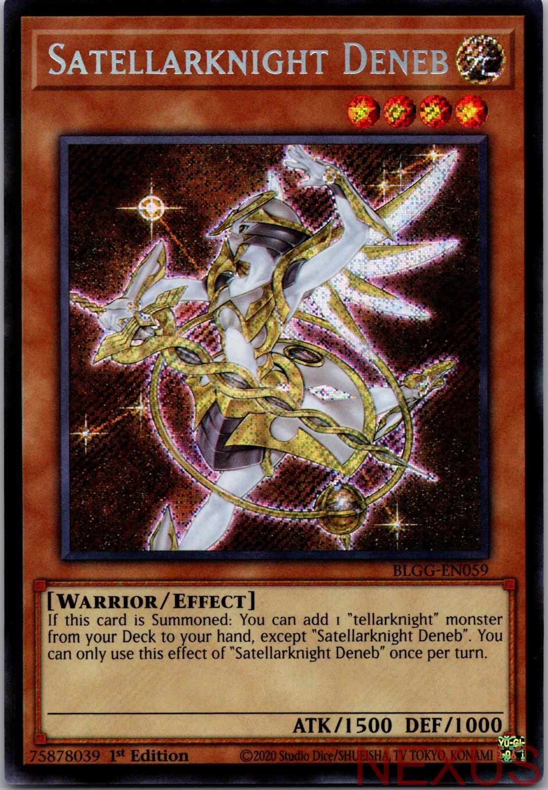 Satellarknight Deneb BLGG-EN059 Secret Rare 1st Edition Near Mint