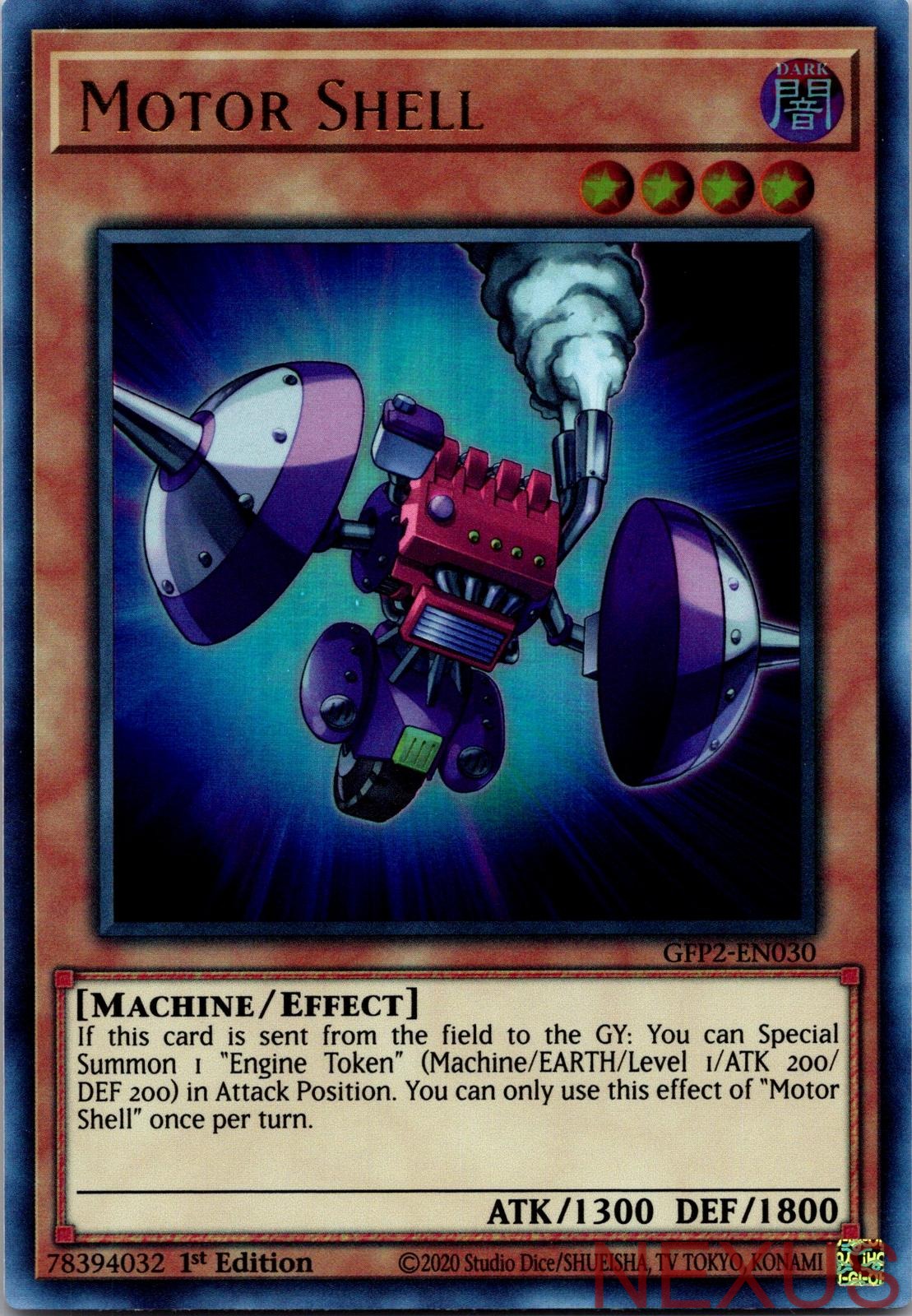 Motor Shell GFP2-EN030 Ultra Rare 1st Edition Near Mint