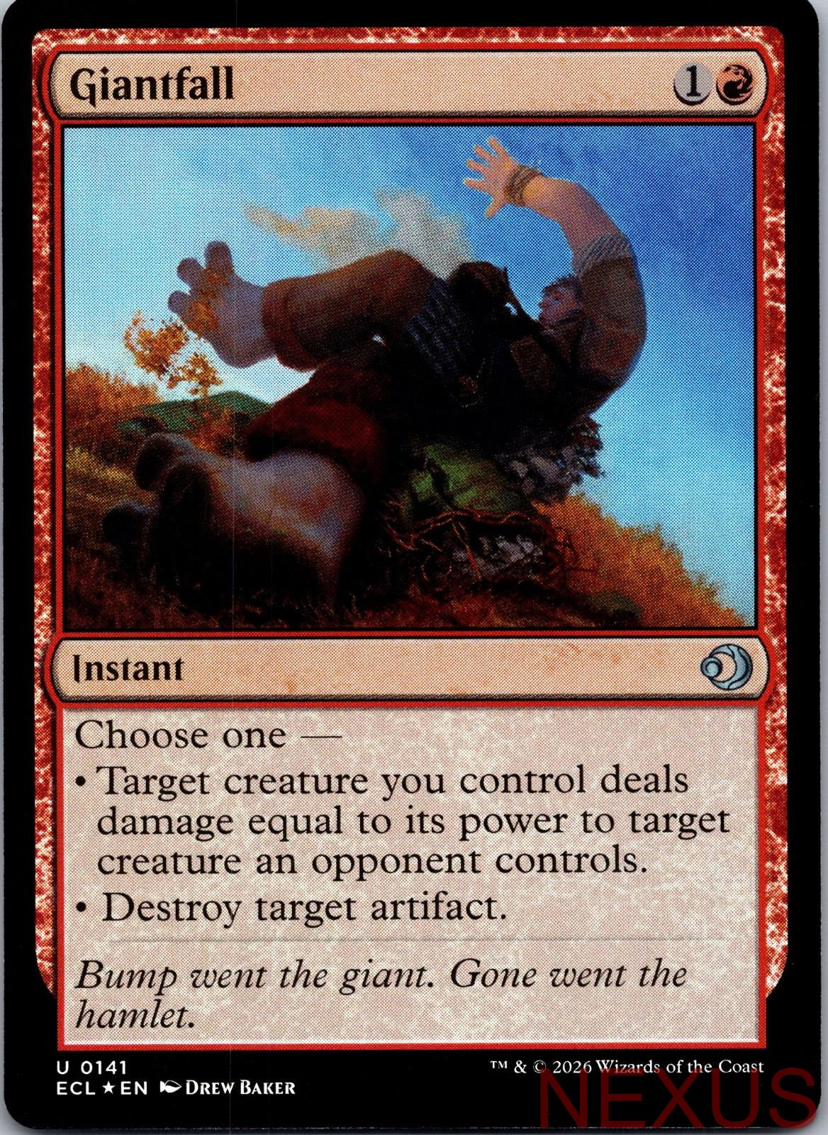 Giantfall 141 Uncommon Foil Near Mint