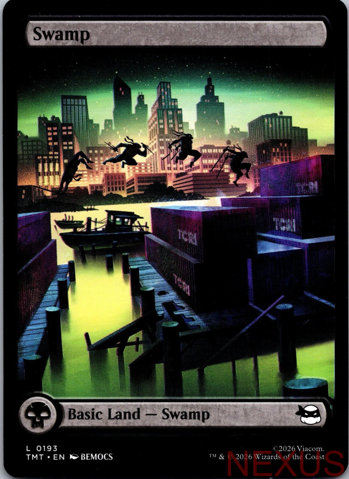 Swamp (0193) 0193 Land Teenage Mutant Ninja Turtles Magic: The Gathering NM