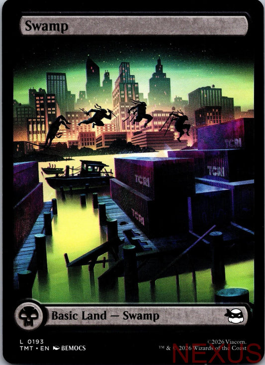 Swamp (0193) 0193 Land Teenage Mutant Ninja Turtles Magic: The Gathering NM