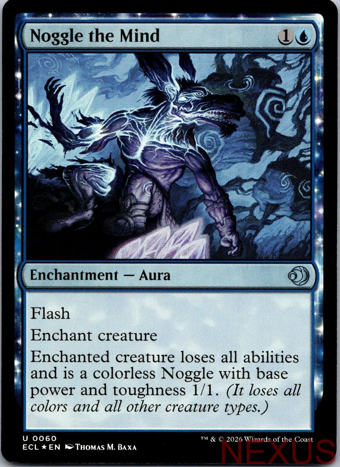 Noggle the Mind 60 Uncommon Foil Near Mint