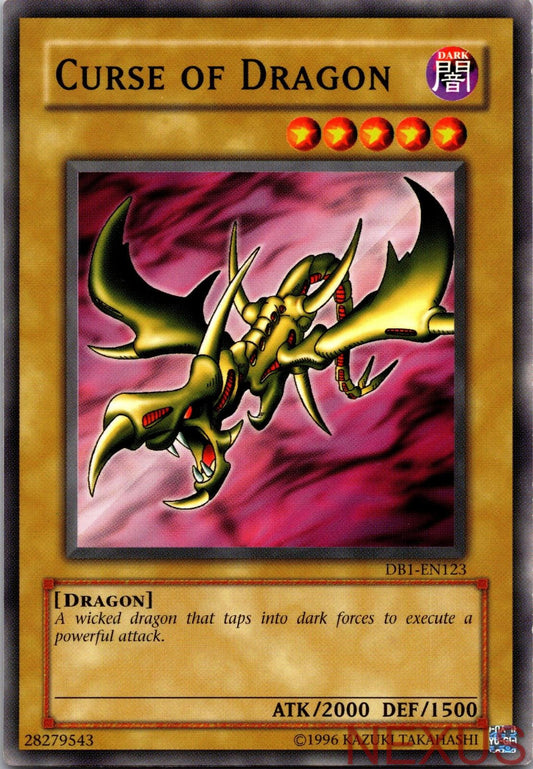 Curse of Dragon DB1-EN123 Common Dark Beginning 1 Yu-Gi-Oh Unlimited Near Mint
