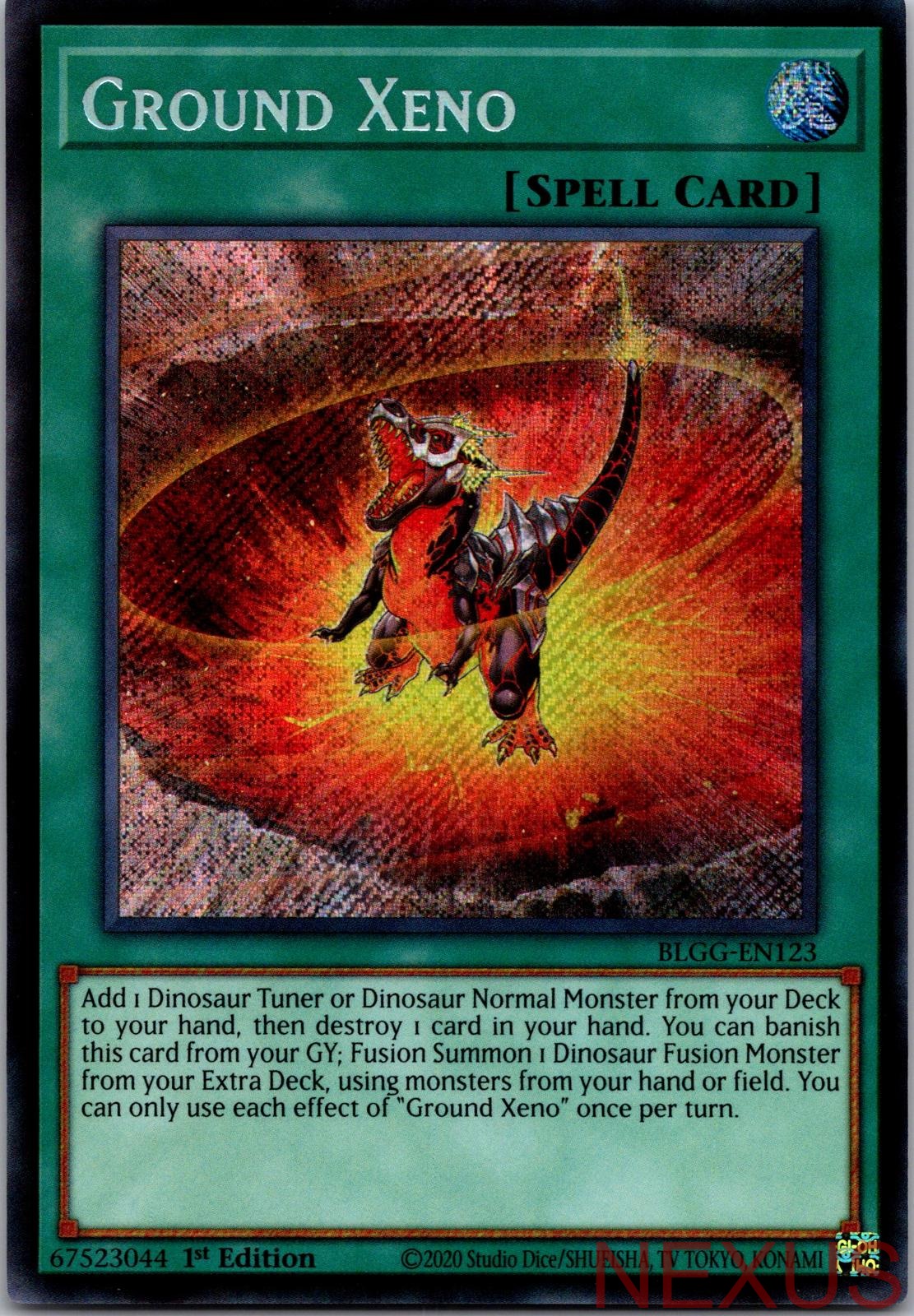 Ground Xeno BLGG-EN123 Secret Rare 1st Edition Near Mint