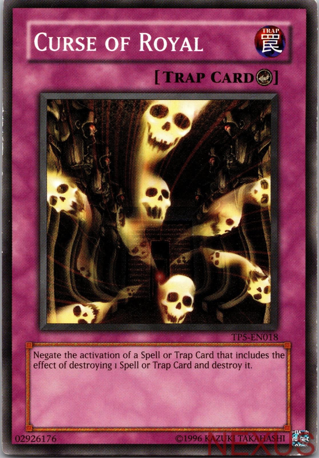 Curse of Royal TP5-EN018 Common Tournament Pack 5 Unlimited Near Mint