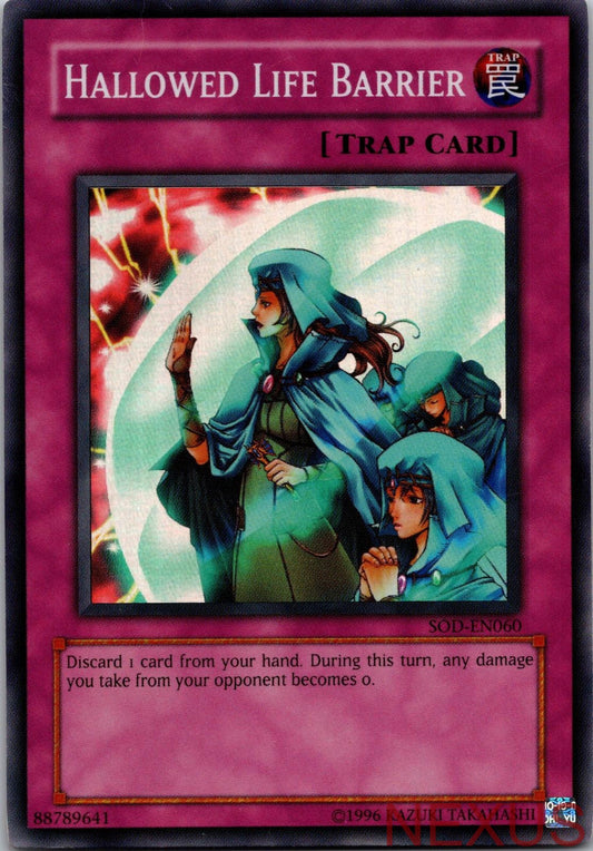 Hallowed Life Barrier SOD-EN060 Soul of the Duelist Yu-Gi-Oh Unlimited NM