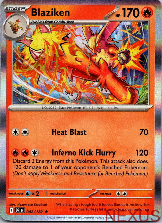 Blaziken 042/182 Rare Holo Near Mint