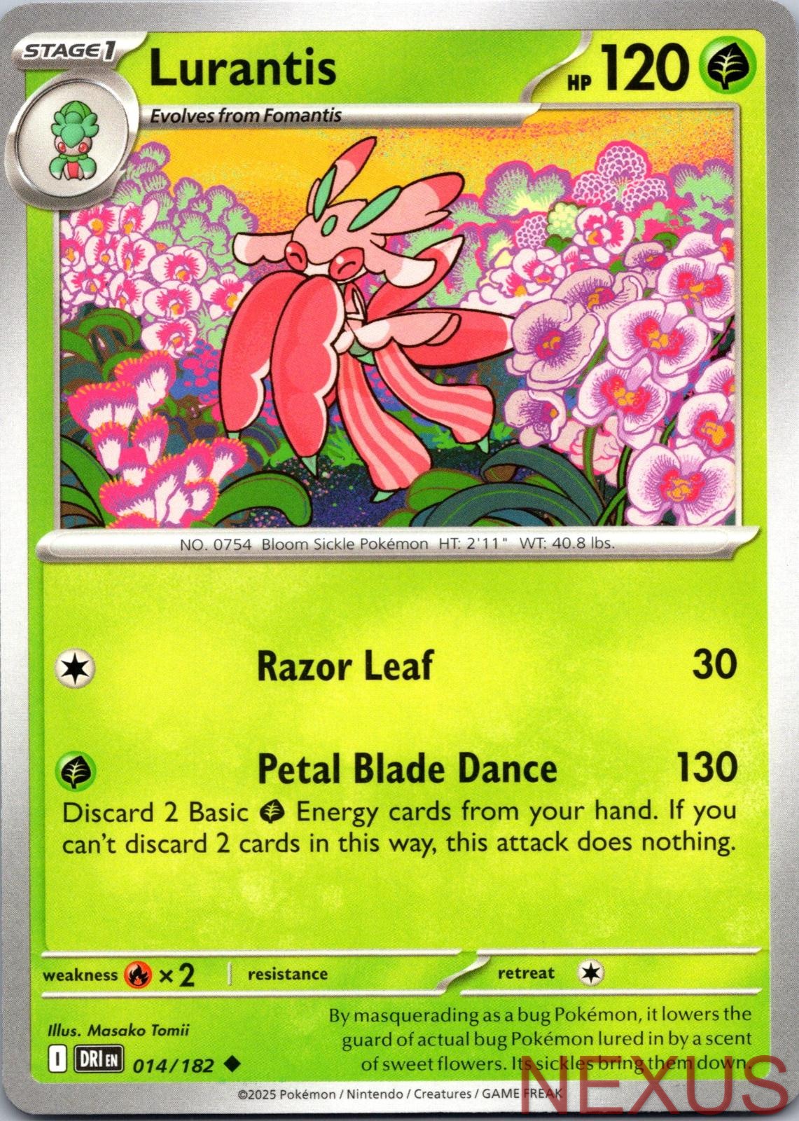 Lurantis 014/182 Uncommon Near Mint
