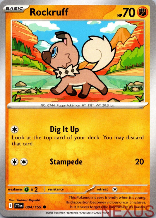 Rockruff 084/159 Common Near Mint