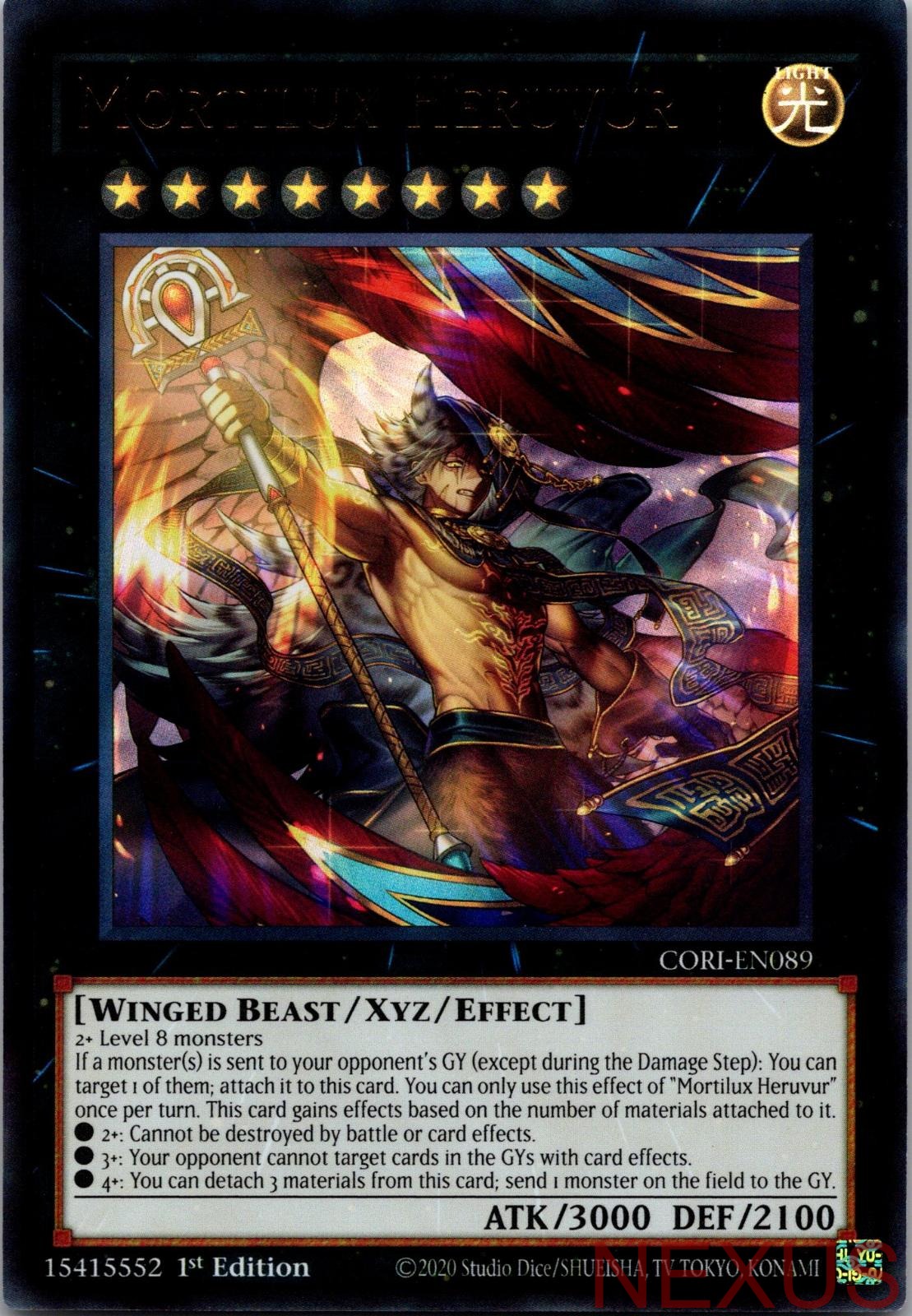 Mortilux Heruvur CORI-EN089 Ultra Rare Chaos Origins 1st Edition Near Mint