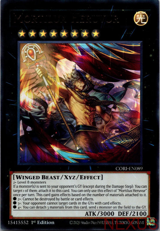 Mortilux Heruvur CORI-EN089 Ultra Rare Chaos Origins 1st Edition Near Mint