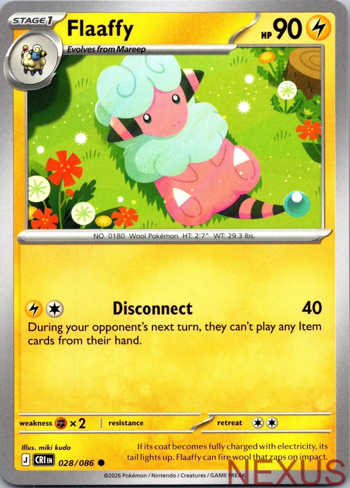 Flaaffy 028/086 Common Near Mint