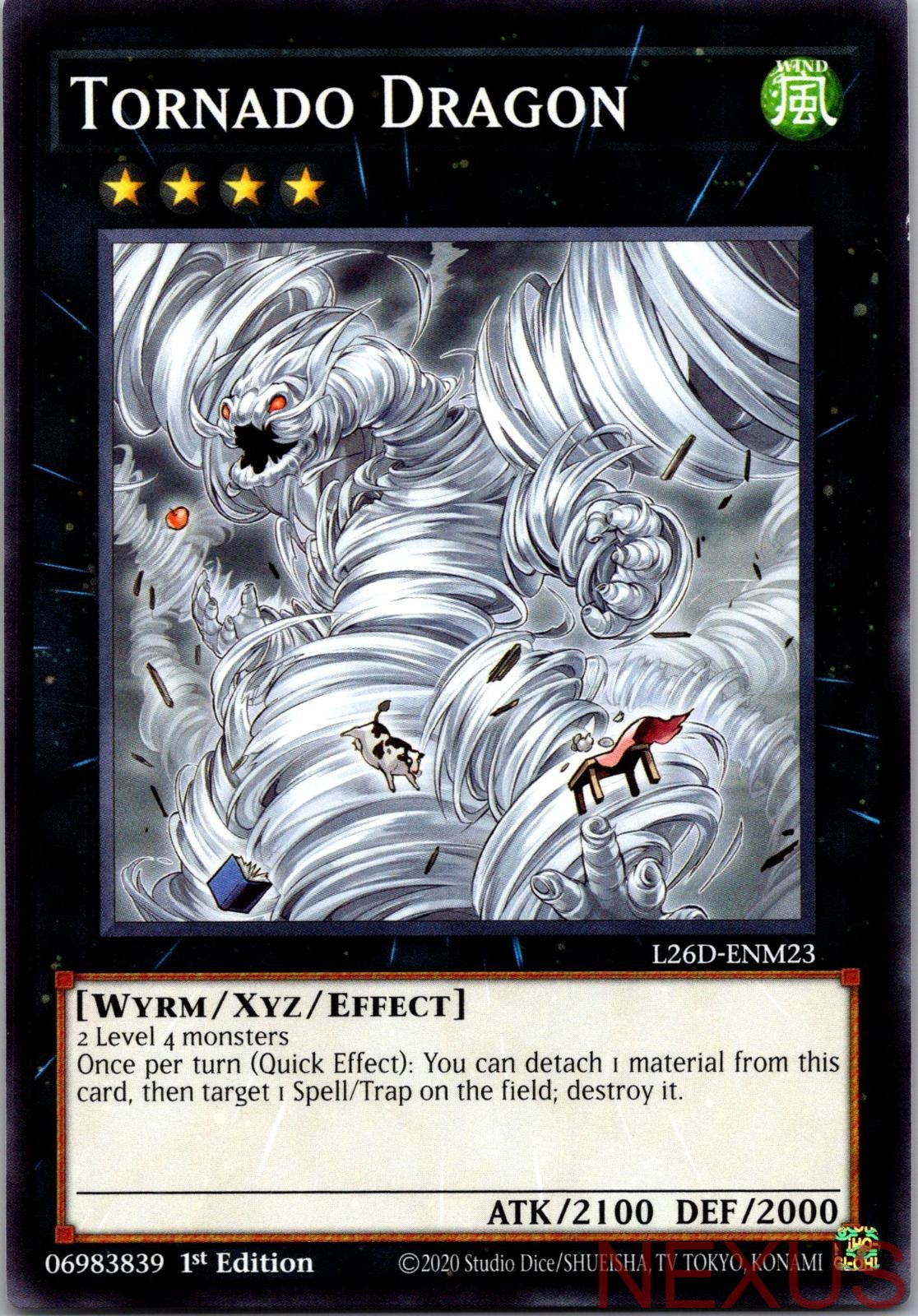 Tornado Dragon L26D-ENM23 Common Legendary Modern Decks 2026 1st Edition NM