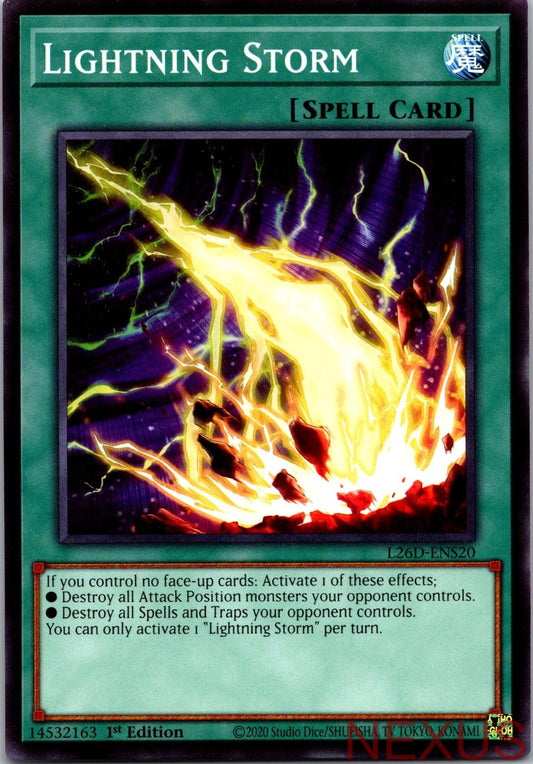 Lightning Storm L26D-ENS20 Common Legendary Modern Decks 2026 1st Edition NM