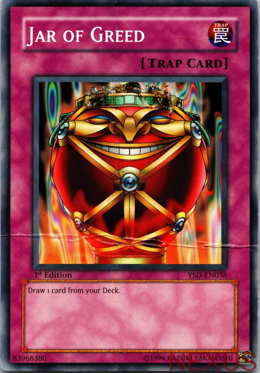 Jar of Greed YSD-EN036 Common Starter Deck 2006 Unlimited Damaged