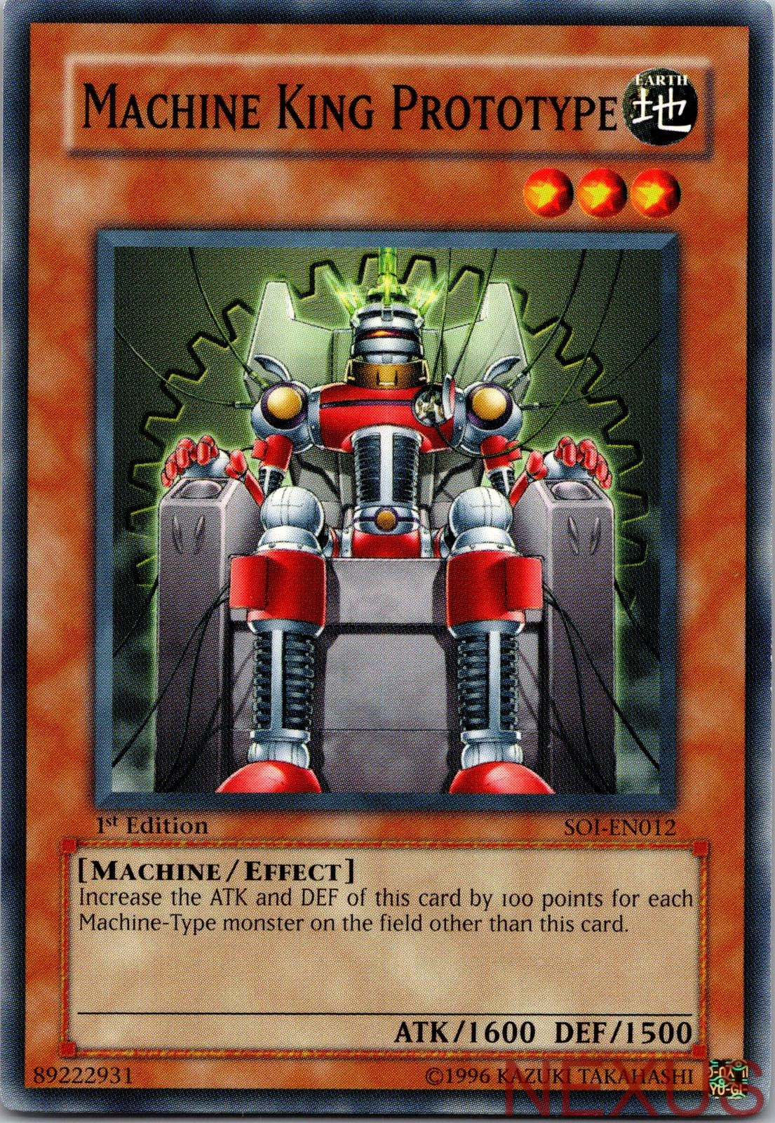 Machine King Prototype SOI-EN012 Common 1st Edition Near Mint