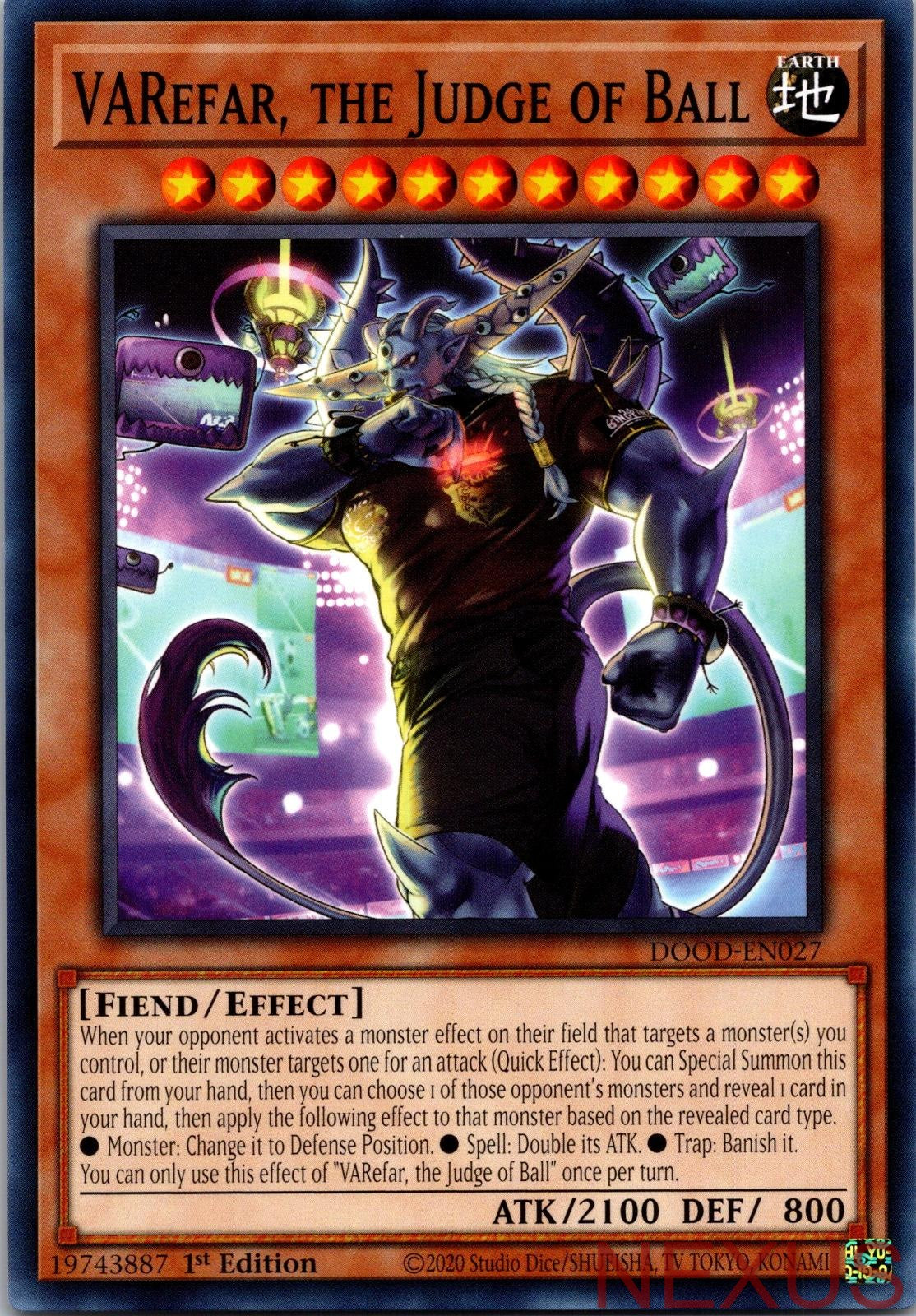VARefar, the Judge of Ball DOOD-EN027 Common 1st Edition Near Mint