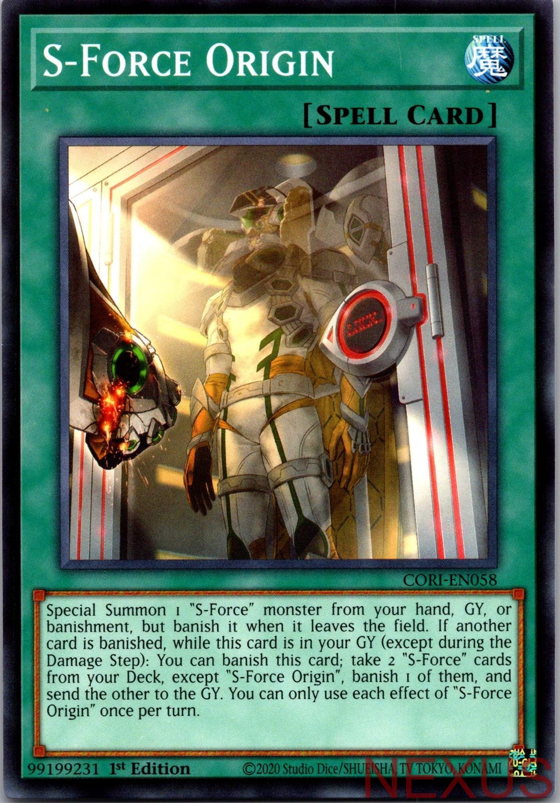 S-Force Origin CORI-EN058 Common / Short Print 1st Edition Near Mint