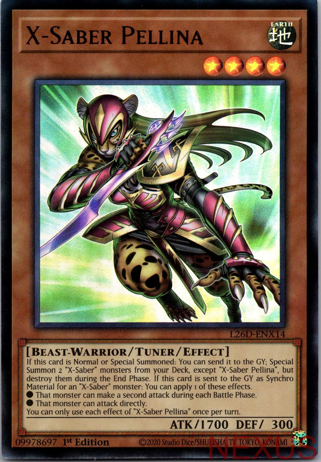 X-Saber Pellina (Ultra Rare) L26D-ENX14 Ultra Rare 1st Edition Near Mint