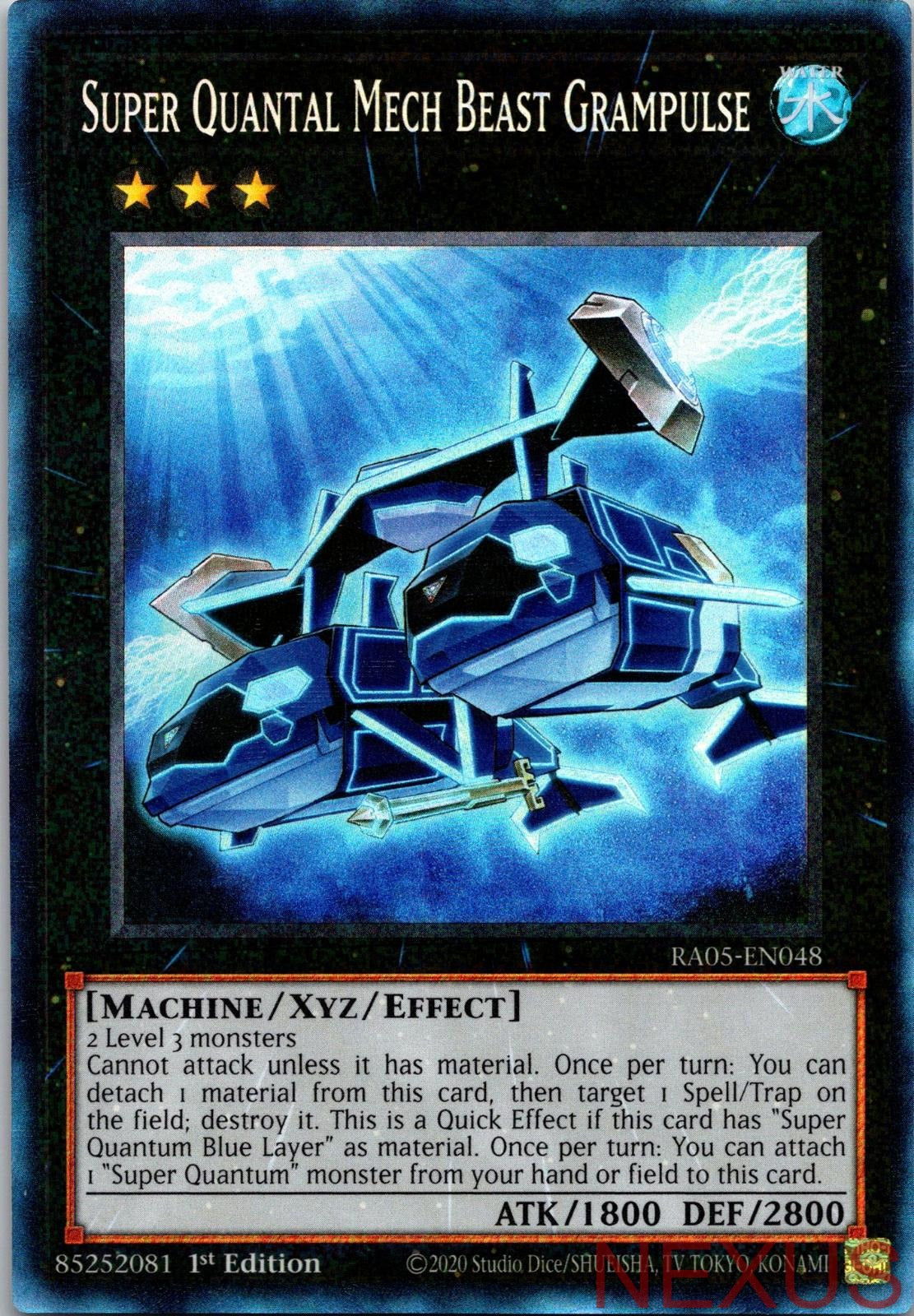Super Quantal Mech Beast Grampulse (Collector's Rare) RA05-EN048 1st Edition NM