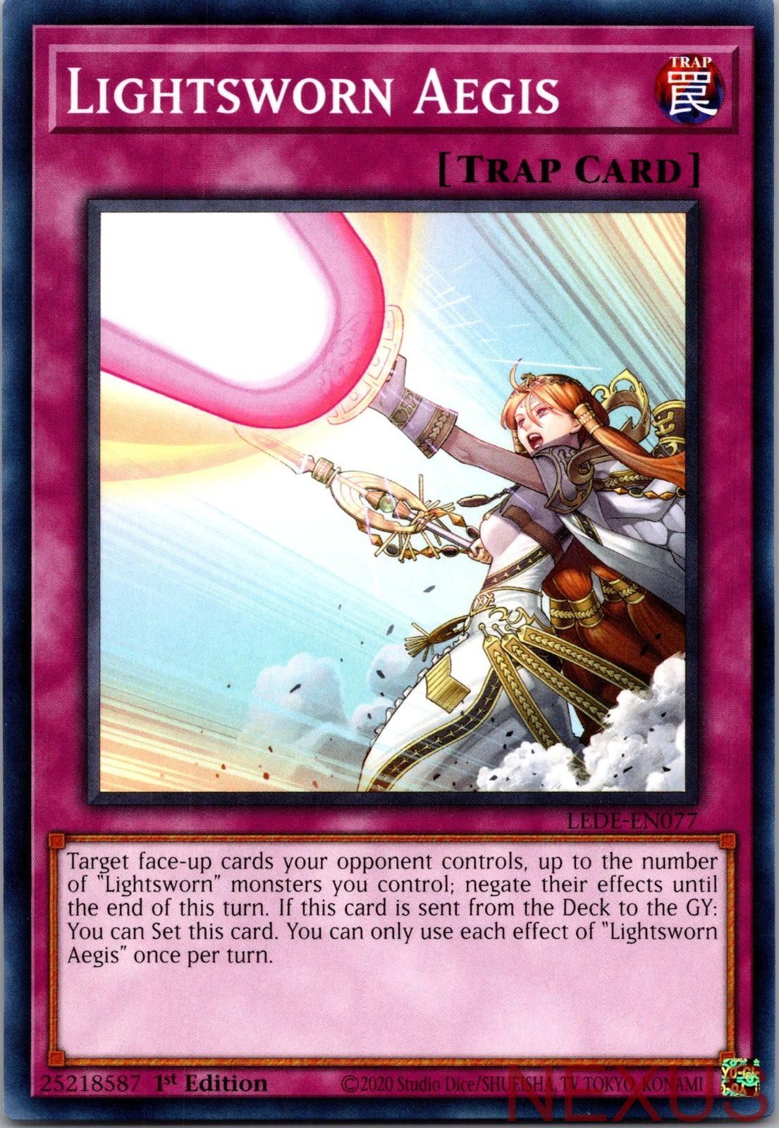 Lightsworn Aegis LEDE-EN077 Common Legacy of Destruction 1st Edition Near Mint